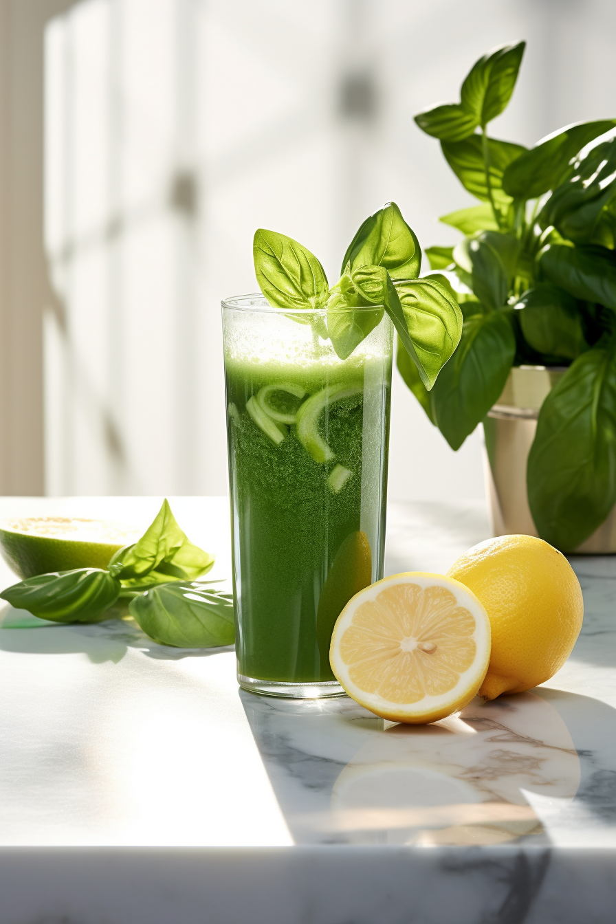Keto Green Goddess Juice Preparation