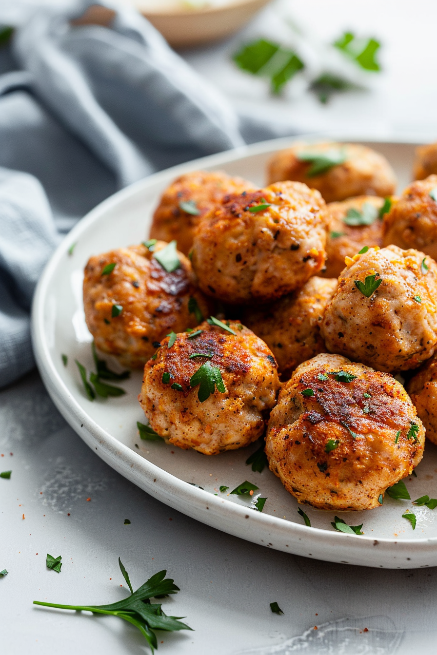 Mixing Ingredients for Keto Meatballs