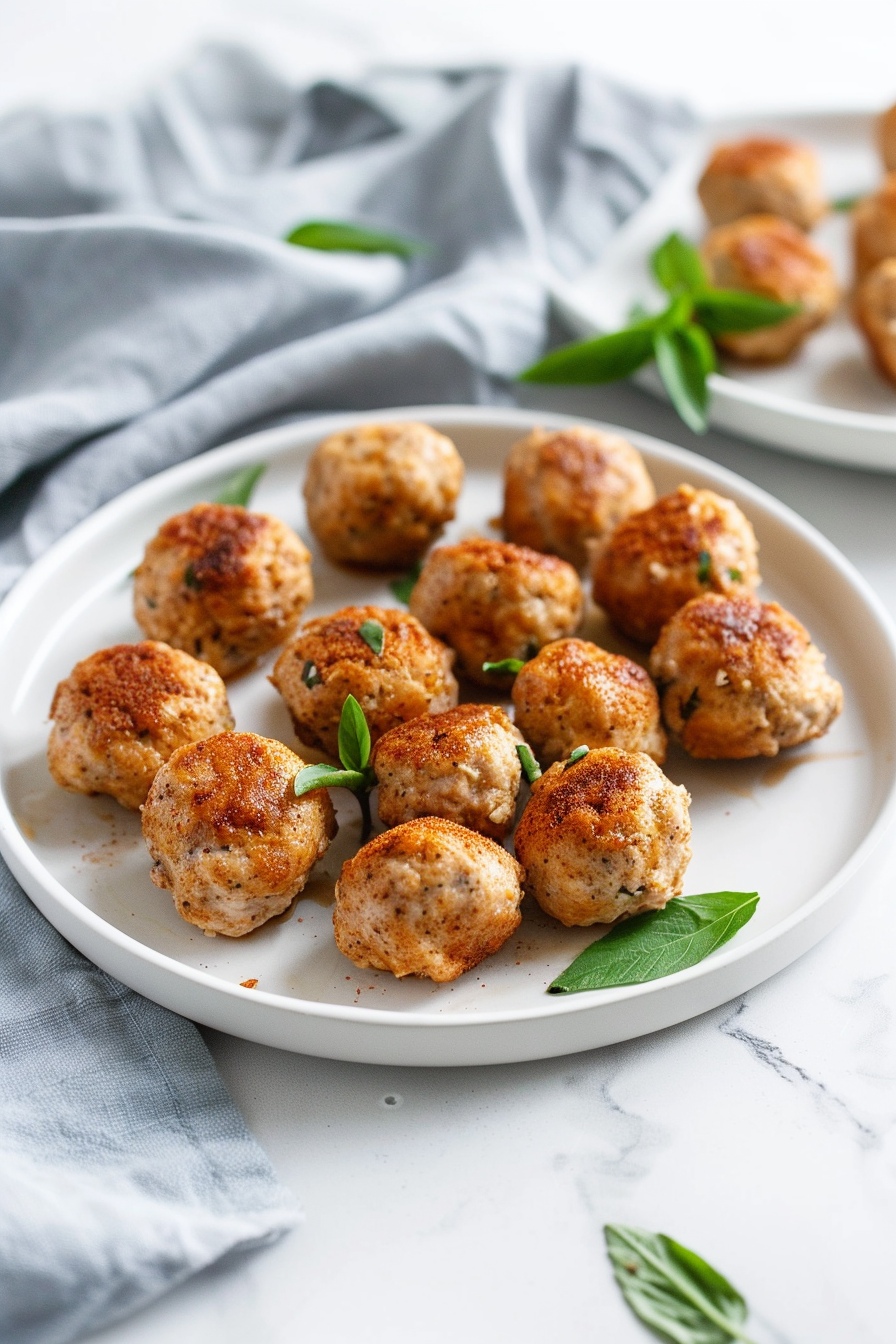 Keto Ground Chicken and Pumpkin Spice Meatballs