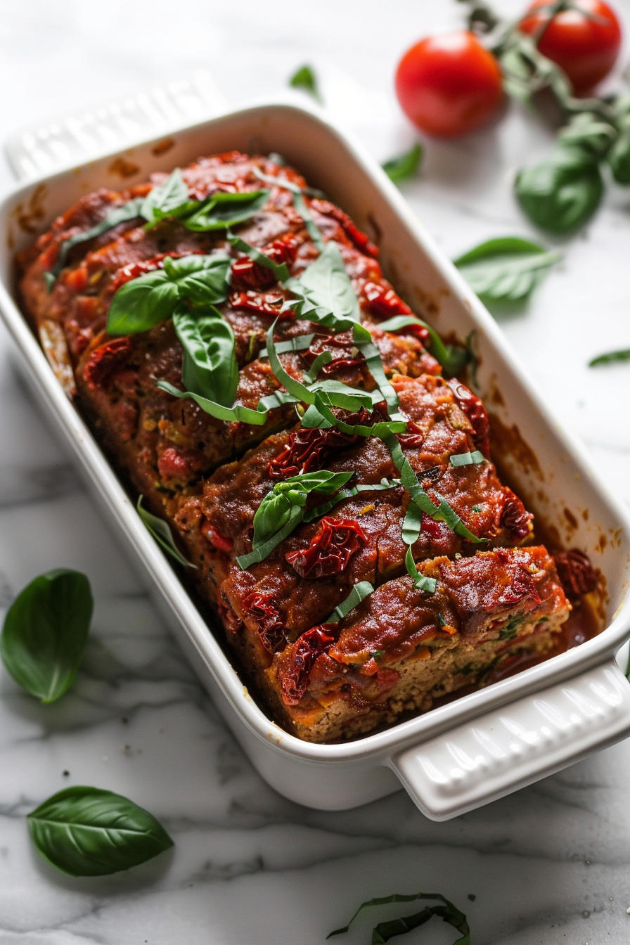 Keto Ground Chicken Meatloaf Ready to Serve