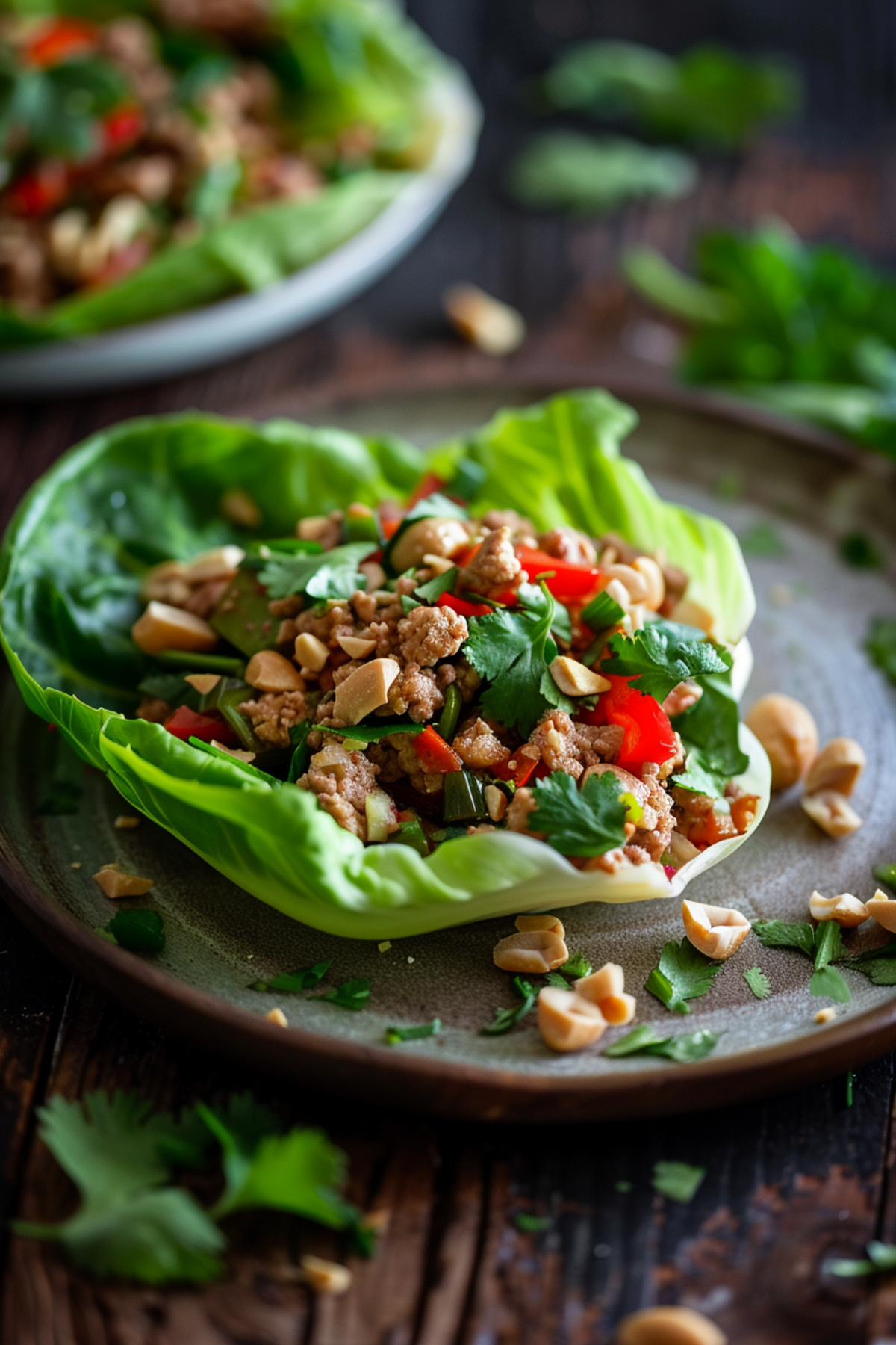 Keto Ground Chicken Thai Lettuce Wraps_001