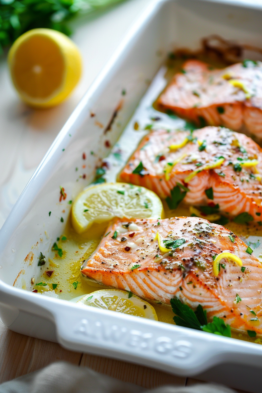Keto Instant Pot Lemon Garlic Salmon Cooking