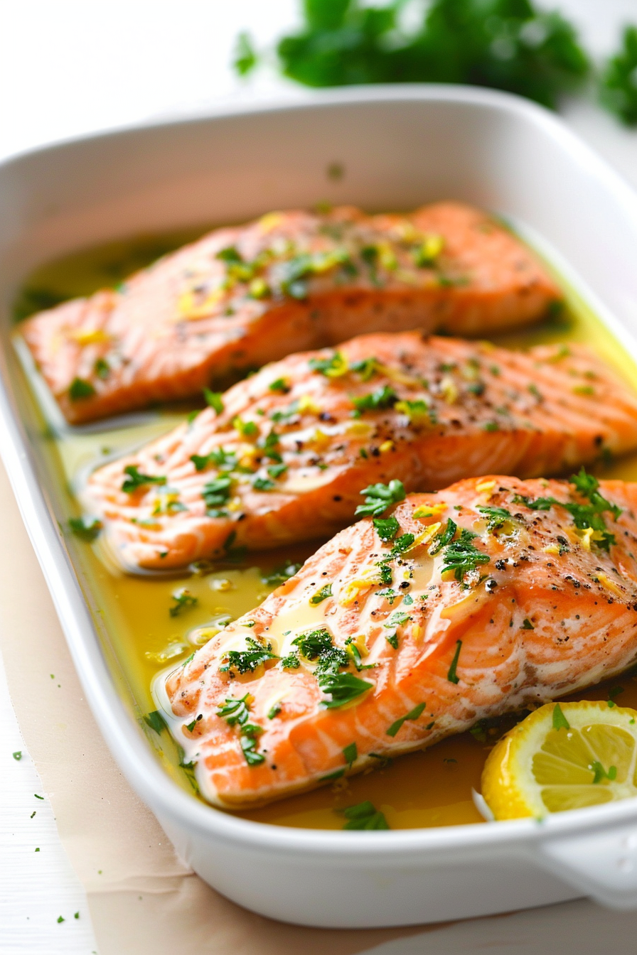 Ingredients for Keto Instant Pot Lemon Garlic Salmon