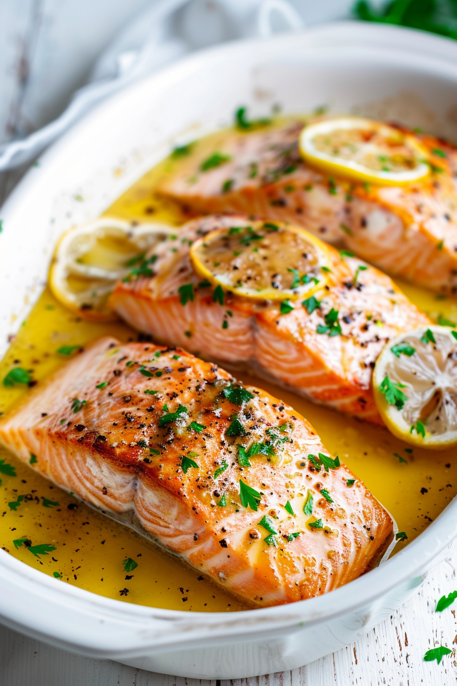 Keto Instant Pot Lemon Garlic Salmon