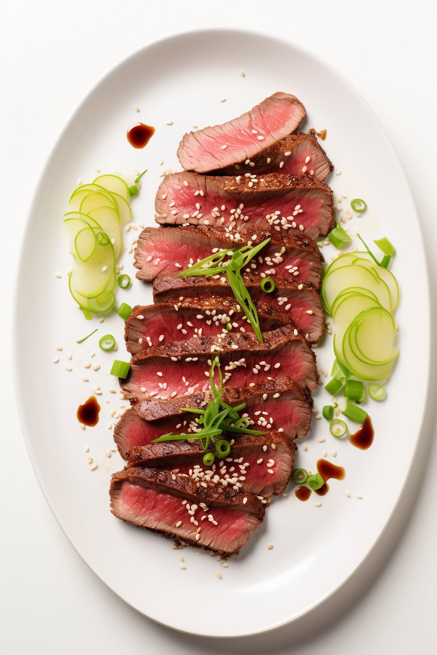 Preparing Keto Japanese Beef Tataki