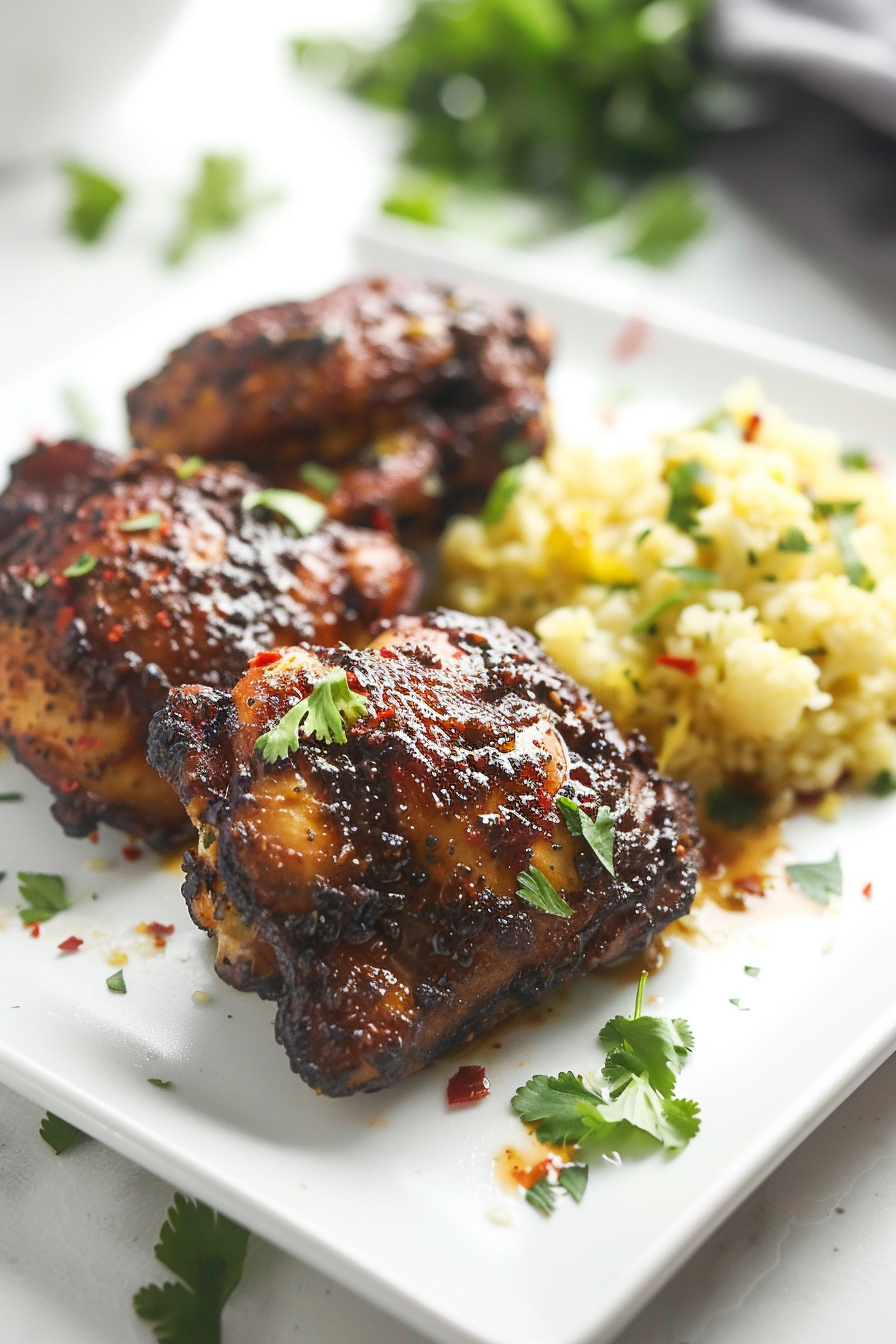 Keto Jerk Chicken Thighs