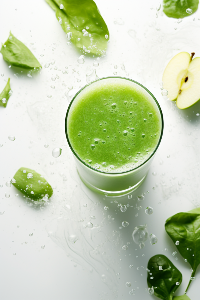 Keto Kale, Spinach, and Green Apple Cleanse Juice_001