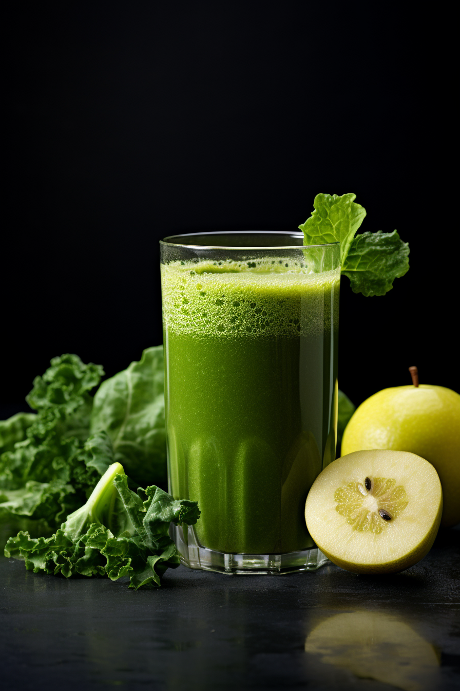 Keto Kale, Spinach, and Green Apple Cleanse Juice