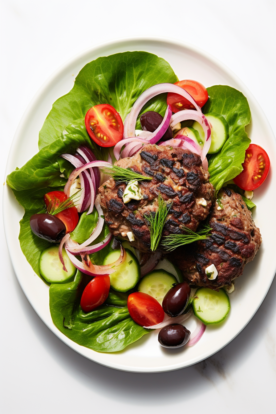 Mixing Ingredients for Keto Lamb Burgers