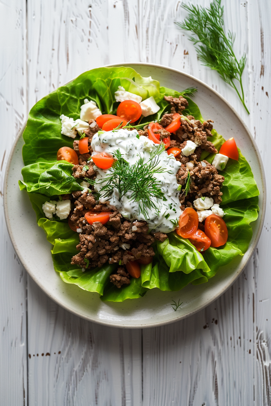 Preparing Keto Lamb Tacos