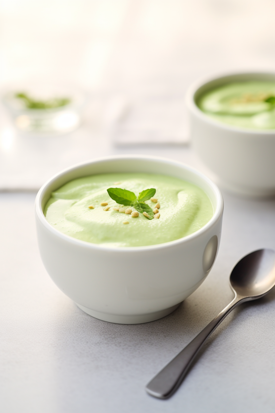 Keto Matcha Green Tea Panna Cotta with Coconut Milk