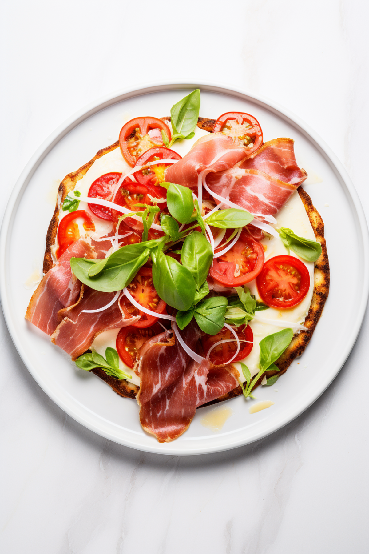 Keto Meat Lovers Pizza with Pork Rind Crust_001