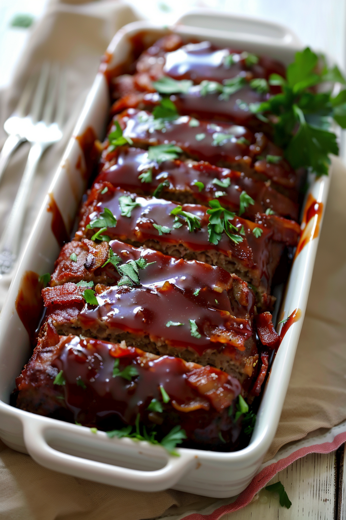 Keto Meatloaf with Almond Flour and Bacon_001