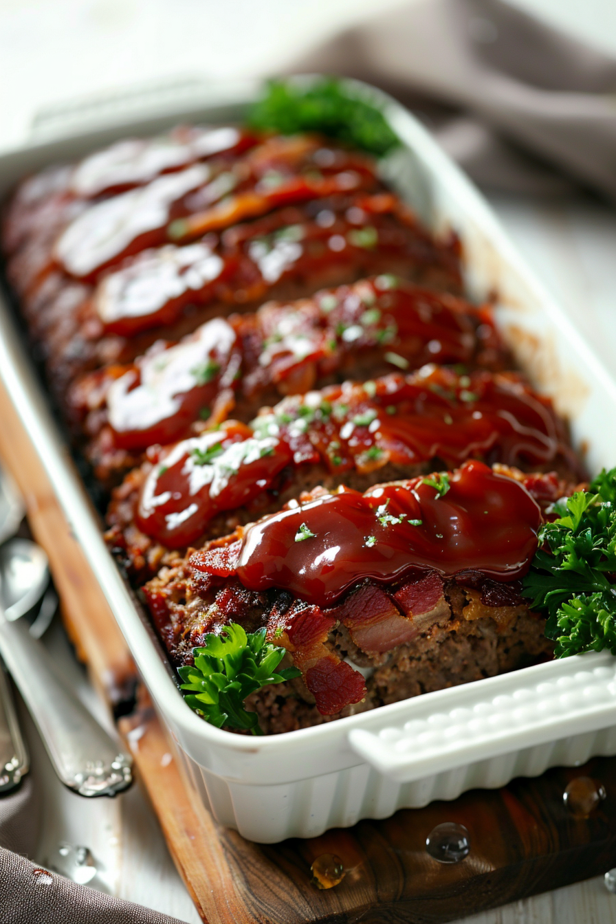 Keto Meatloaf Ready to Serve