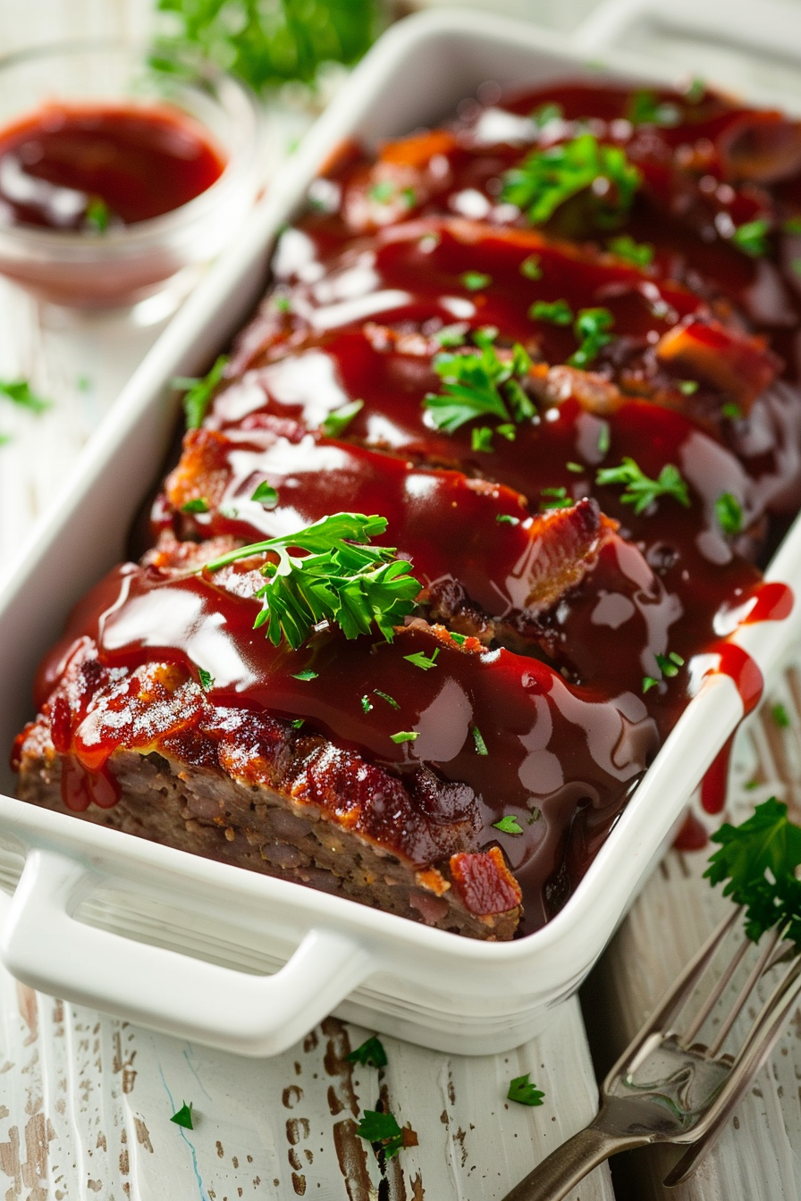 Keto Meatloaf with Almond Flour and Bacon