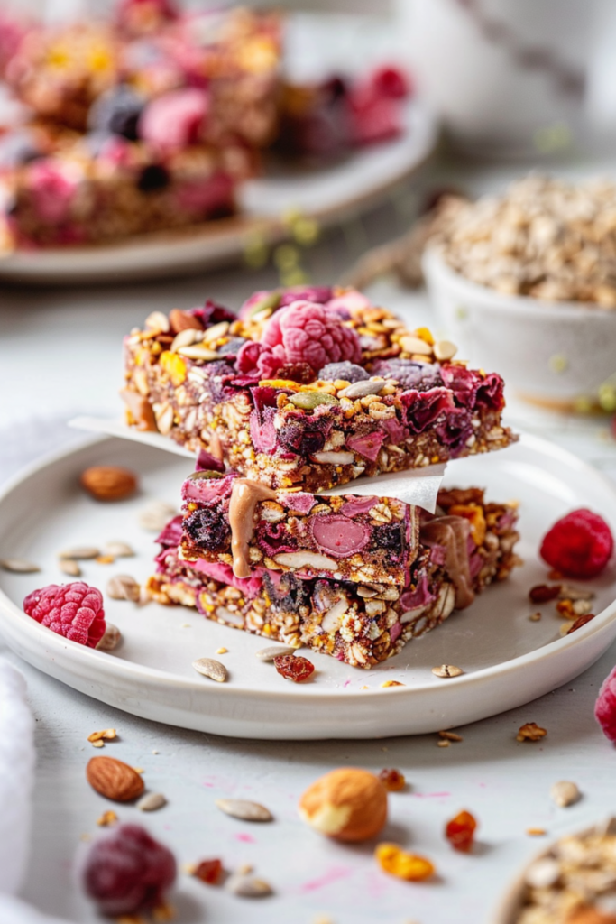 Keto Mixed Berry Granola Bars_001