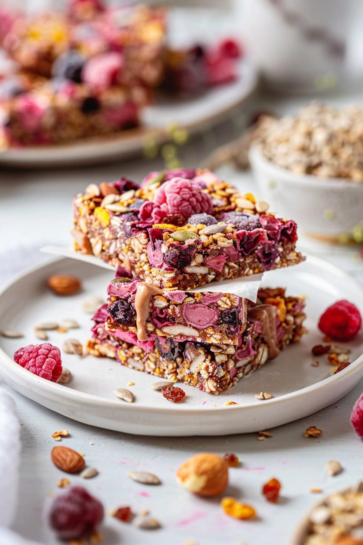 Keto Mixed Berry Granola Bars_001