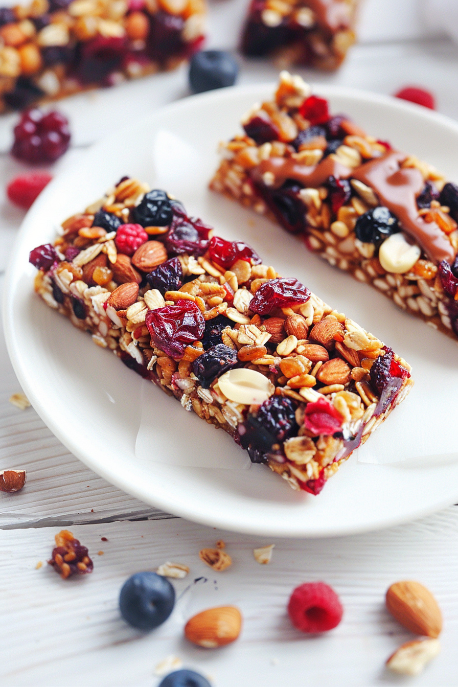 Ingredients for Keto Mixed Berry Granola Bars