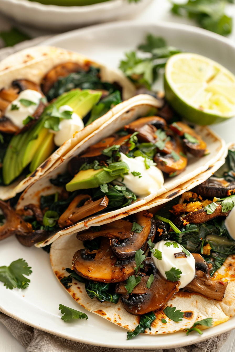 Keto Mushroom and Swiss Chard Taco Filling