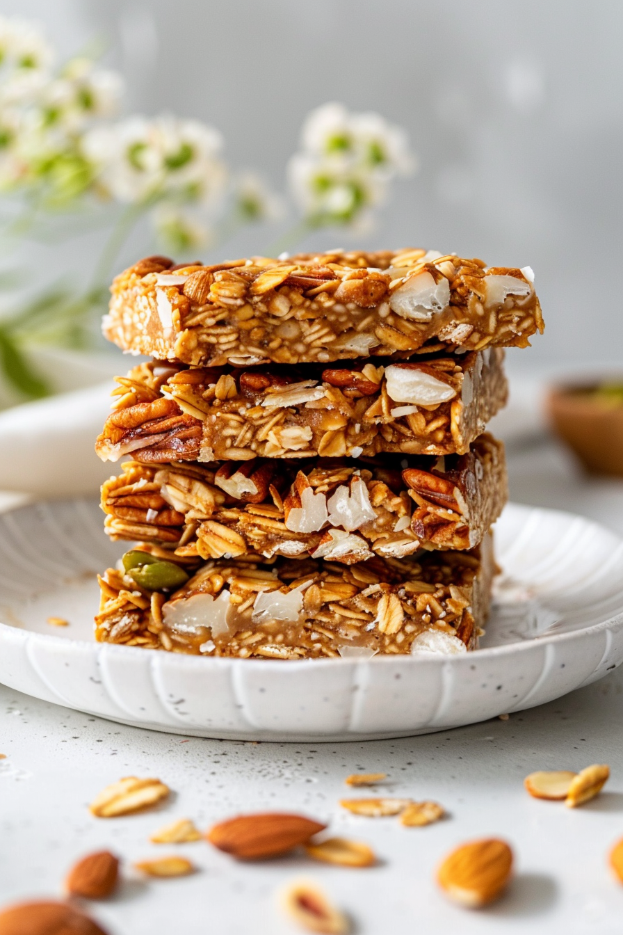 Keto Nutty Coconut Granola Bars Baking