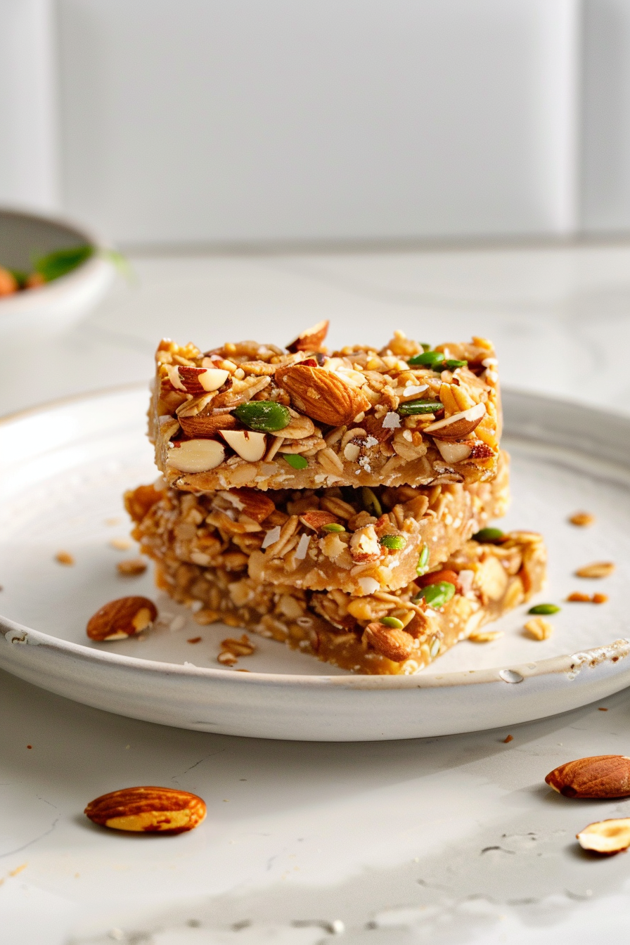 Ingredients for Keto Nutty Coconut Granola Bars