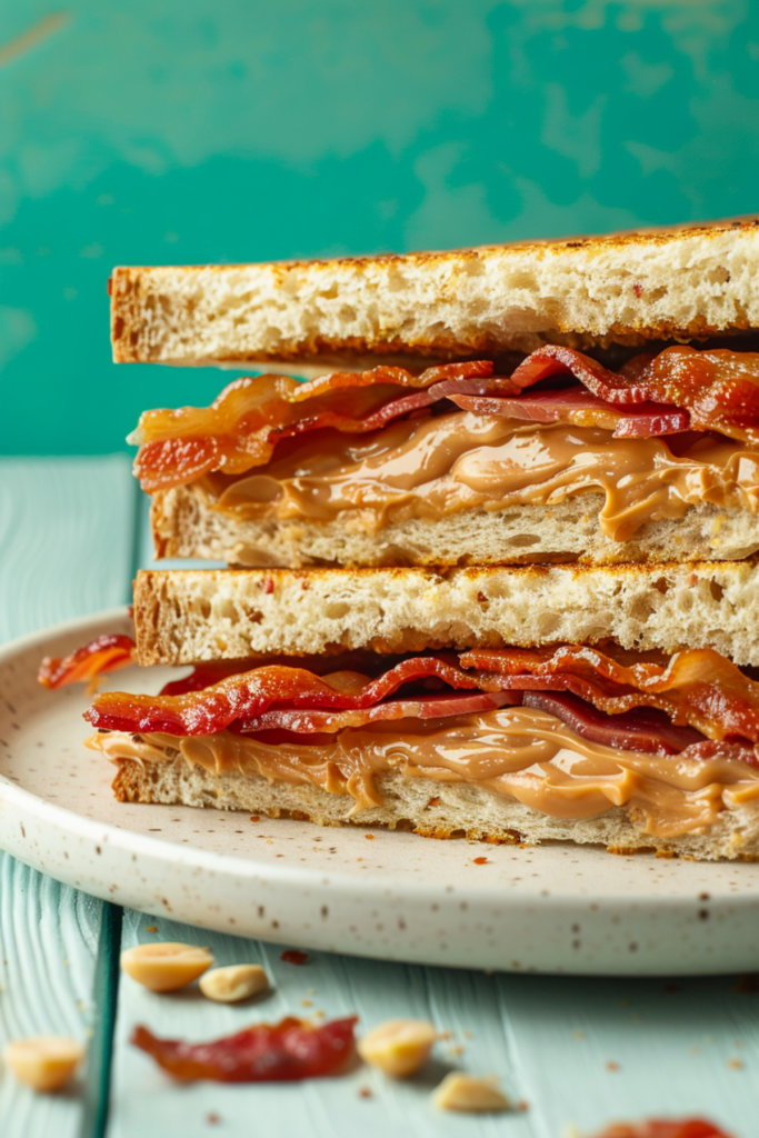 Keto Peanut Butter and Bacon Sandwich_001