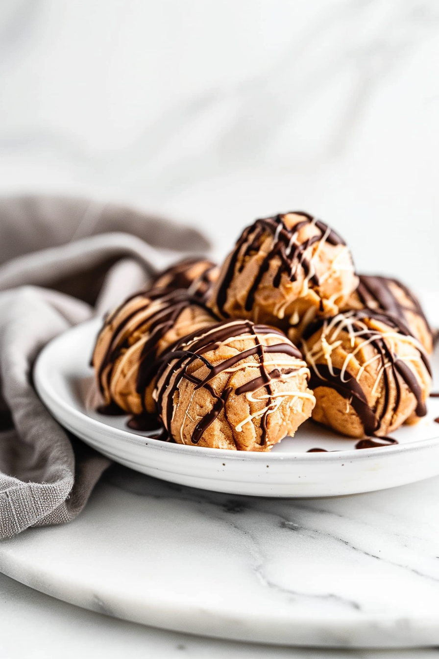 Keto Peanut Butter and Chocolate Truffles