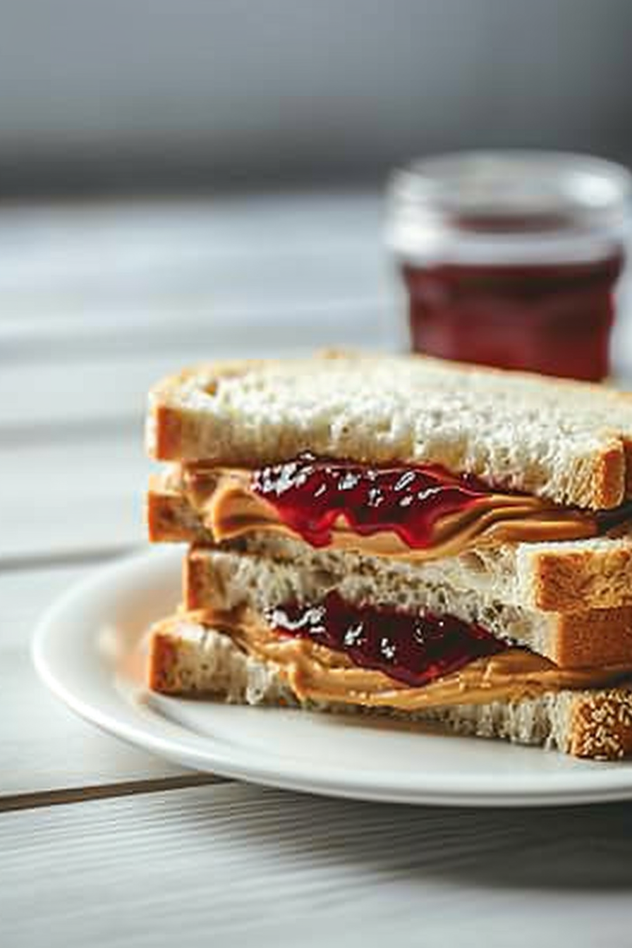 Keto Peanut Butter and Jelly Sandwich Preparation