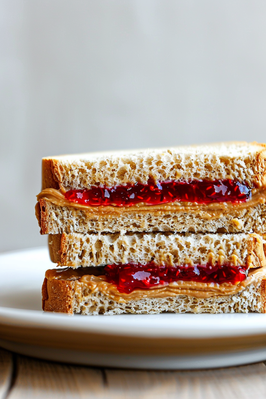 Ingredients for Keto Peanut Butter and Jelly Sandwich