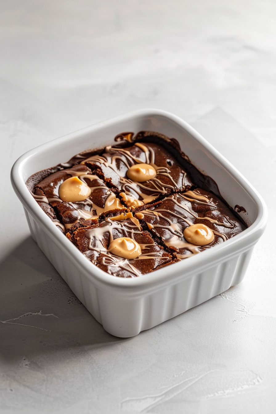 Mixing Keto Brownie Batter