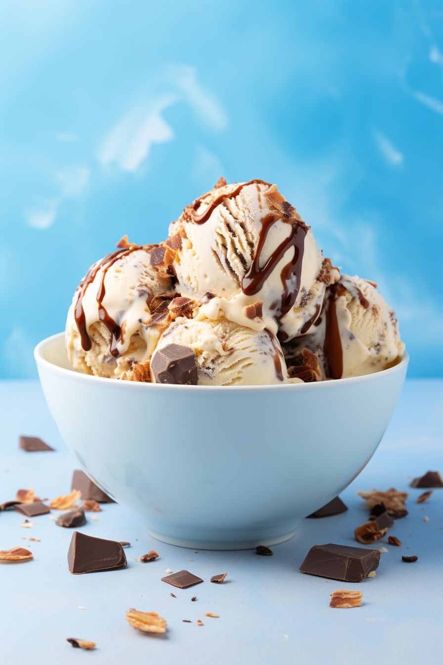 Keto Peanut Butter Cup Ice Cream Texture