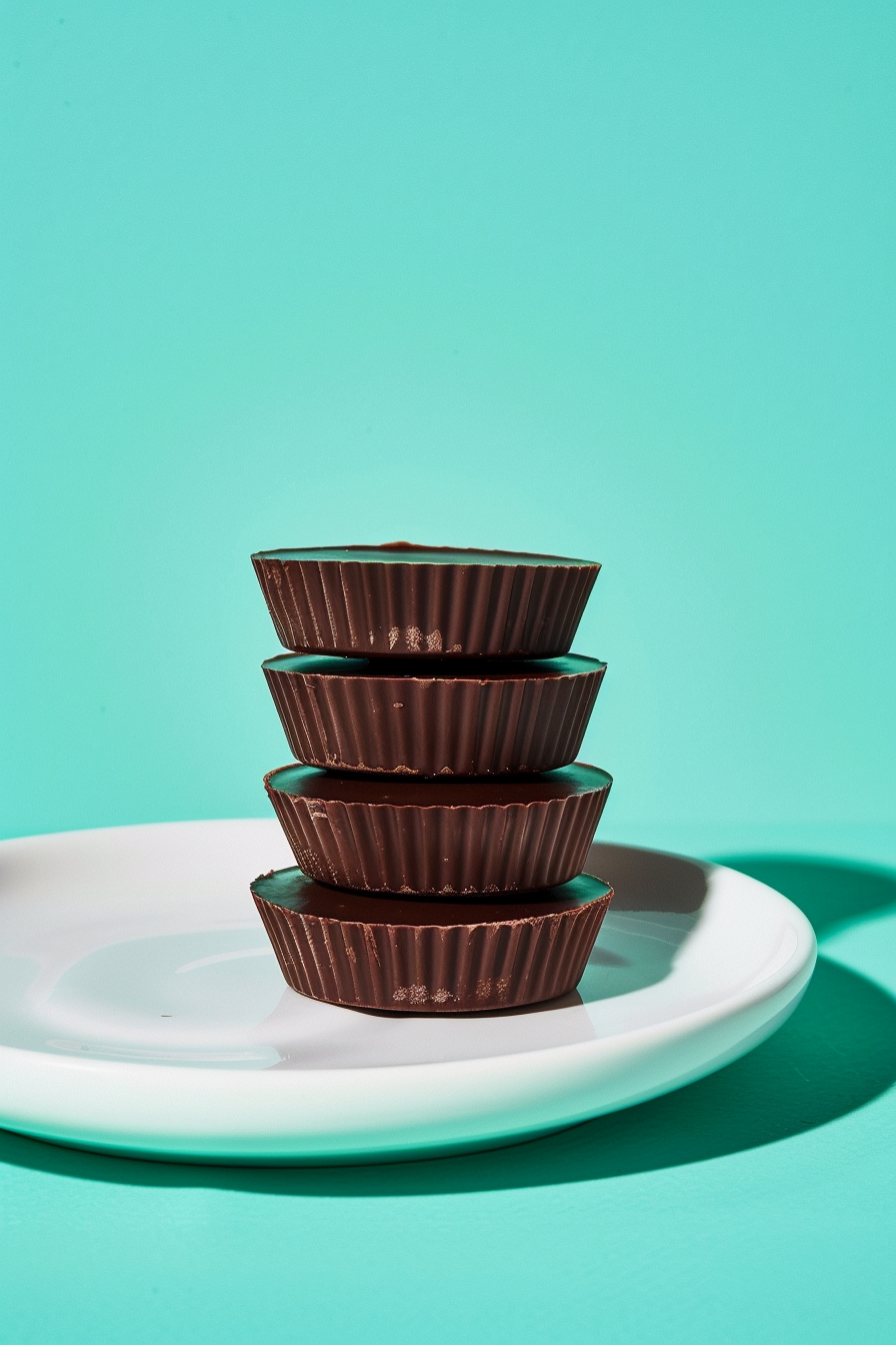 Layering Keto Peanut Butter Cups