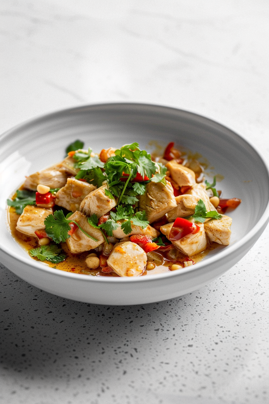 Keto Peanut Butter Curry Cooking
