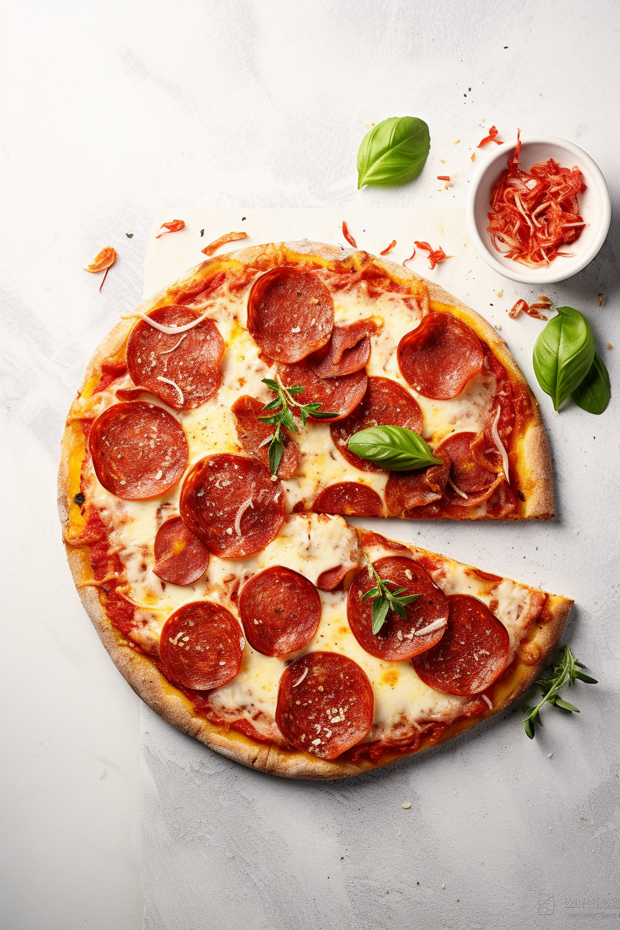 Ingredients for Keto Pepperoni Pizza