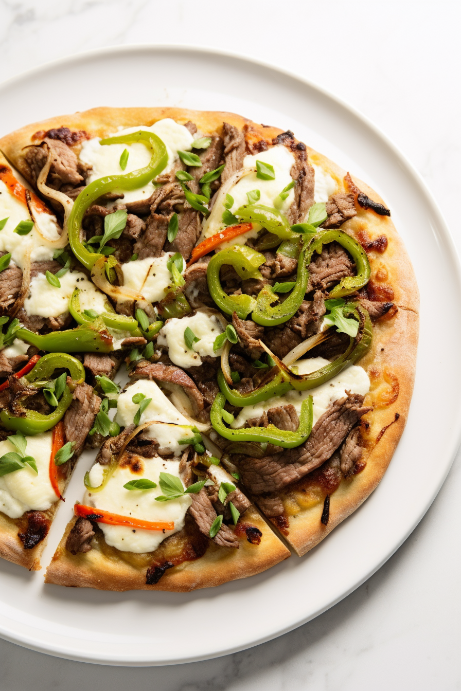 Keto Philly Cheesesteak Pizza