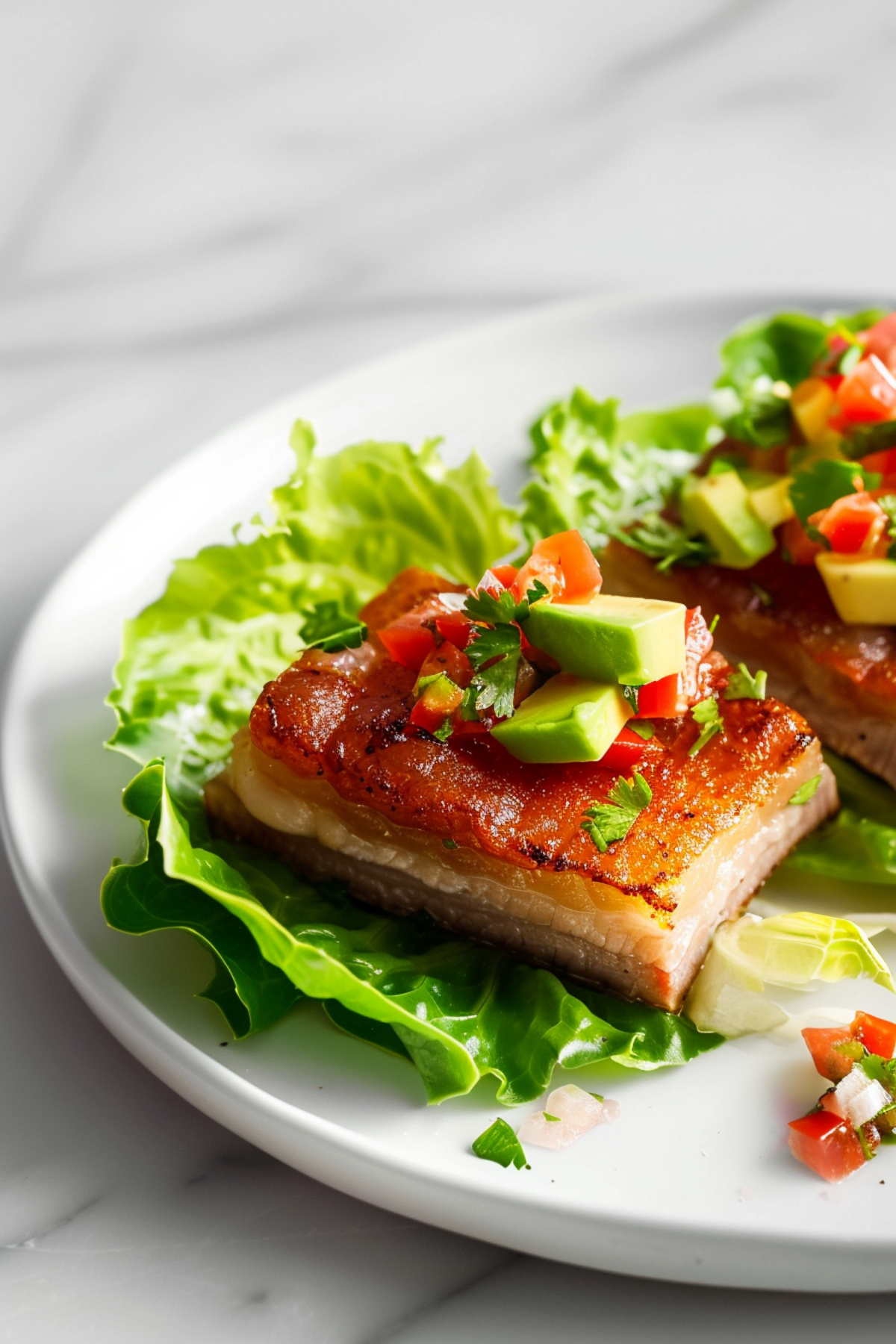 Keto Pork Belly Tacos with Avocado Salsa_001
