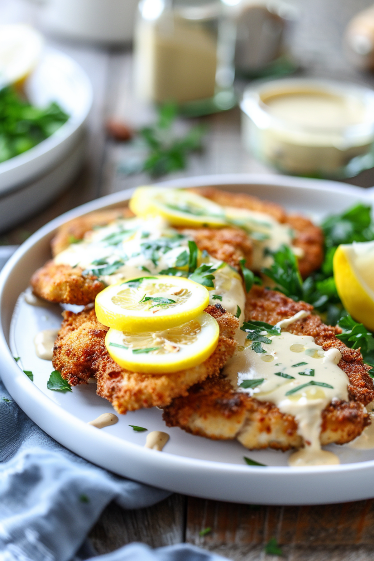 Keto Pork Schnitzel with Lemon Butter Sauce_001