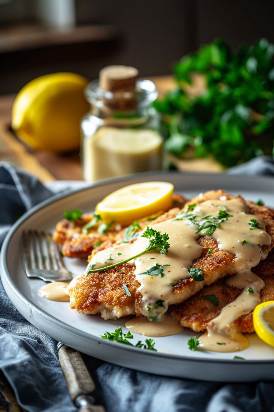Keto Pork Schnitzel Cooking