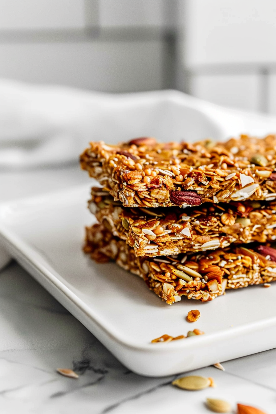 Keto Pumpkin Spice Granola Bars