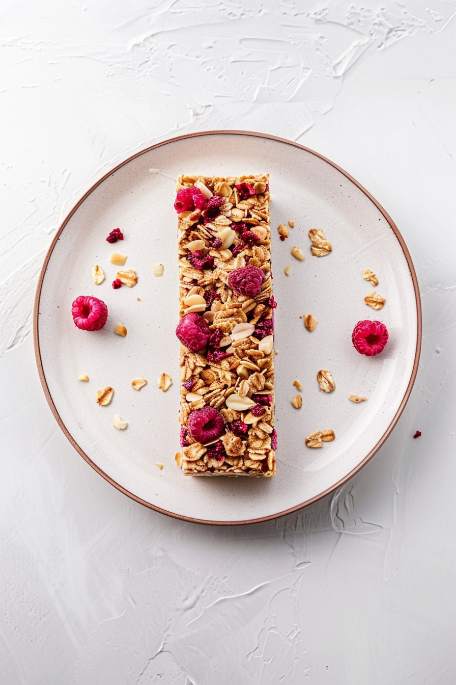 Keto Raspberry Almond Granola Bars