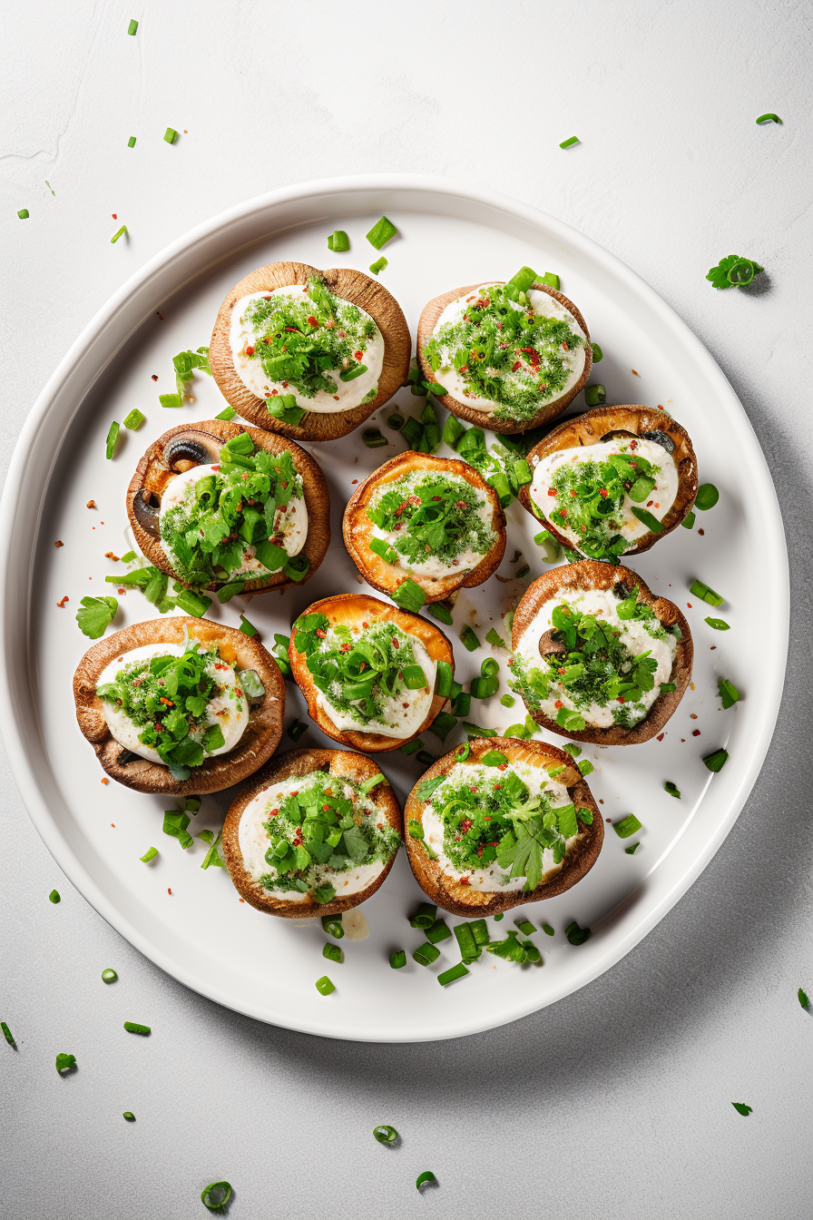 Keto Ricotta and Herb Stuffed Mushrooms