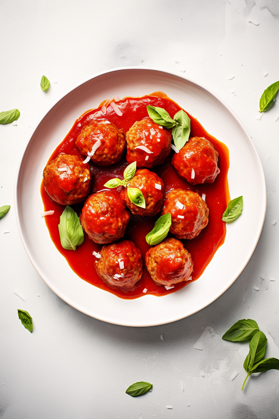 Keto Meatballs in Marinara Sauce