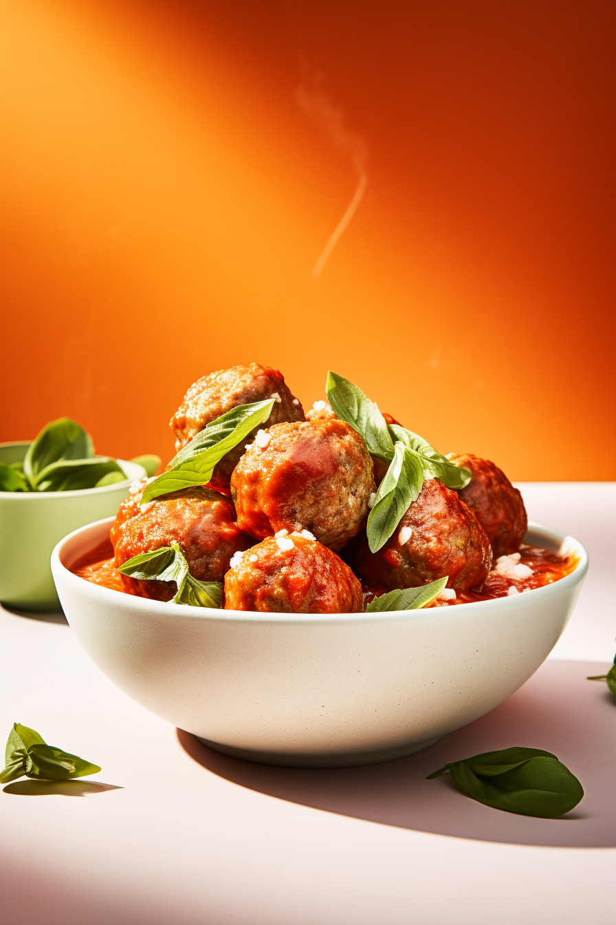 Keto Ricotta Meatballs in Marinara Sauce