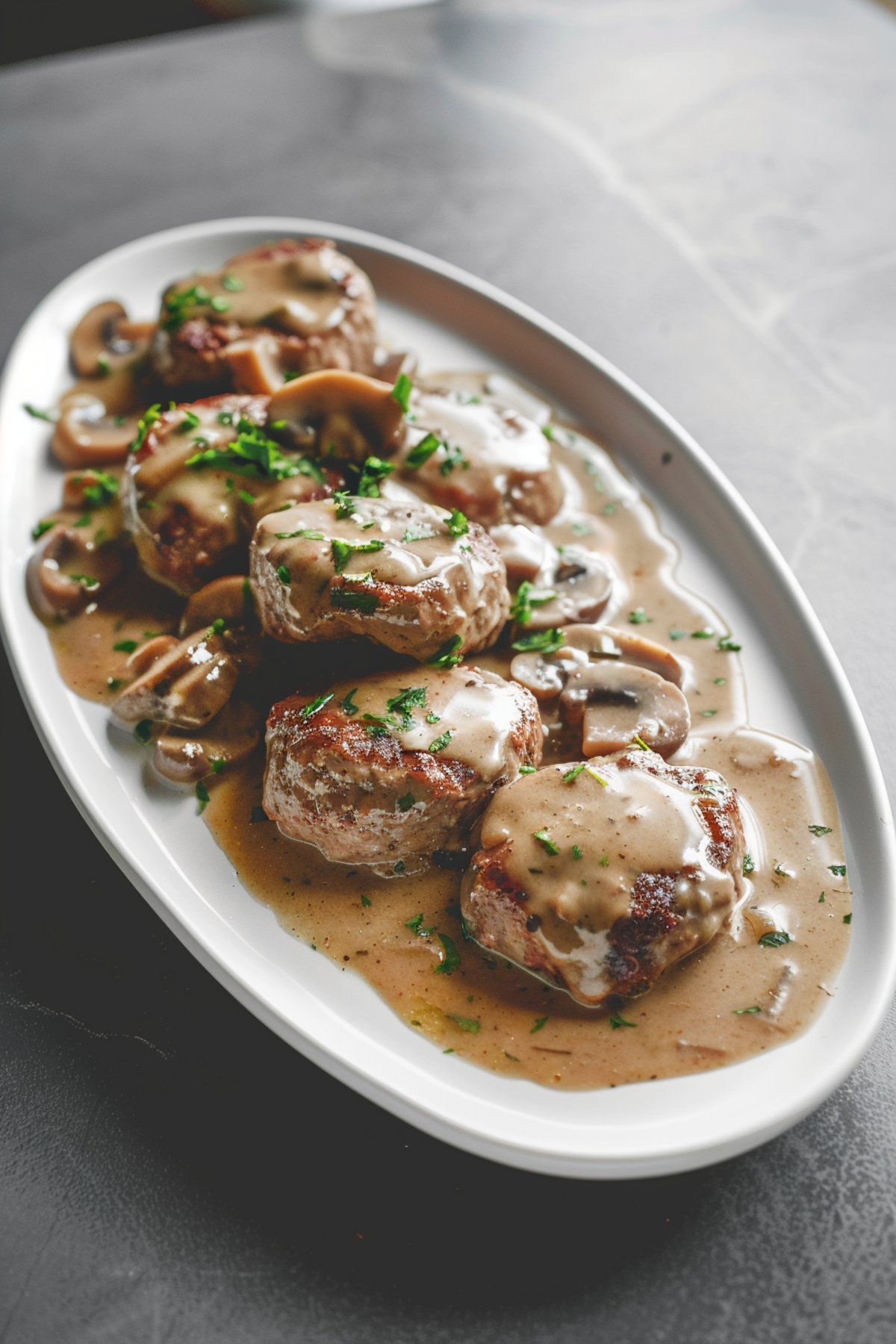 Keto Salisbury Steak with Mushroom Gravy_001
