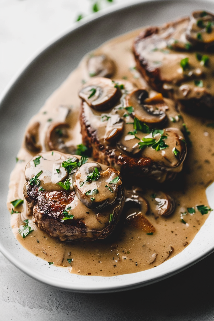Keto Salisbury Steak with Creamy Mushroom Gravy