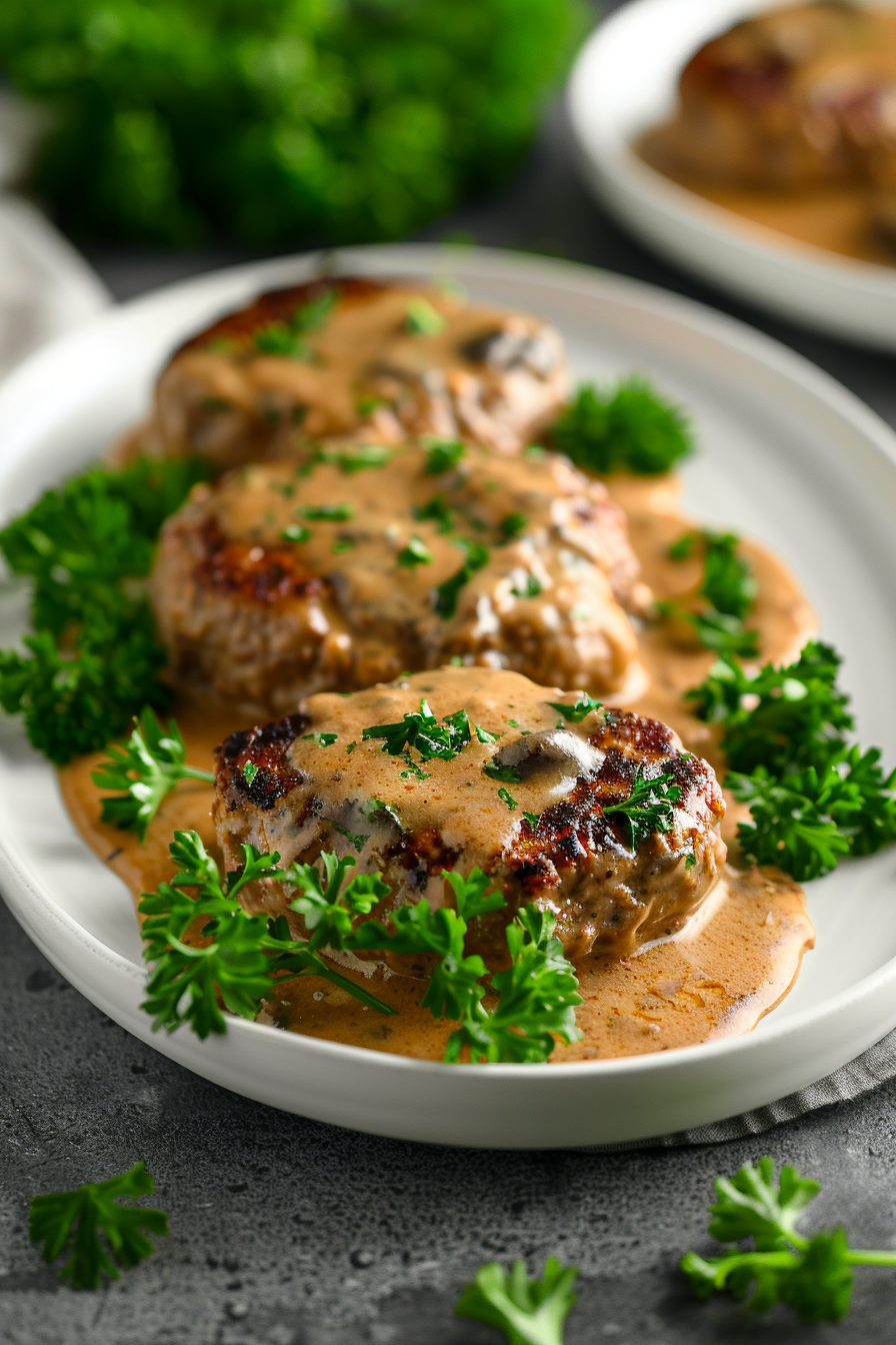 Keto Salisbury Steak with Mushroom Gravy