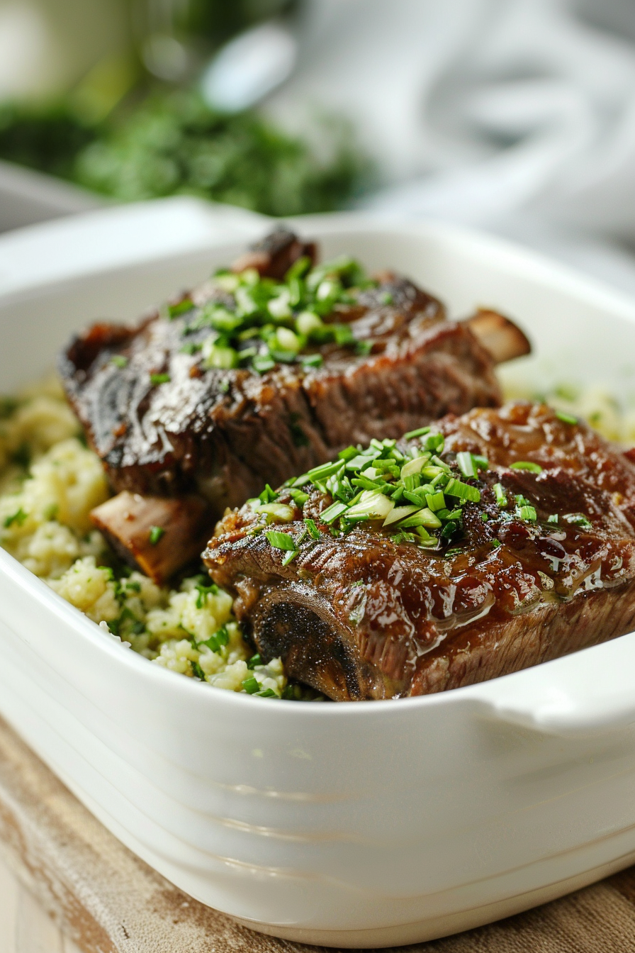 Keto Beef Short Ribs in Slow Cooker