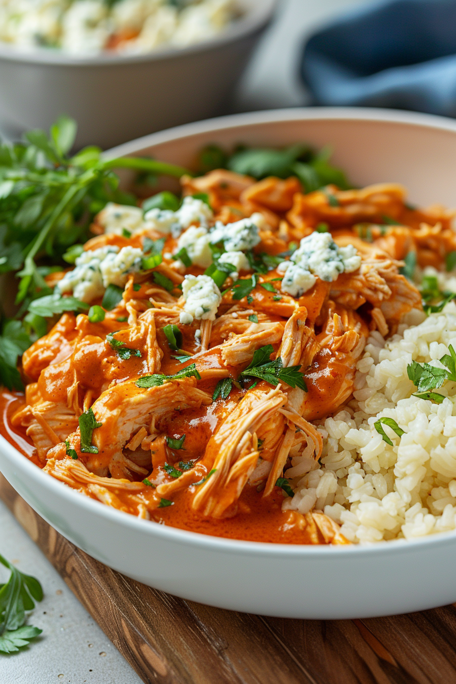 Keto Slow Cooker Buffalo Chicken Cooking