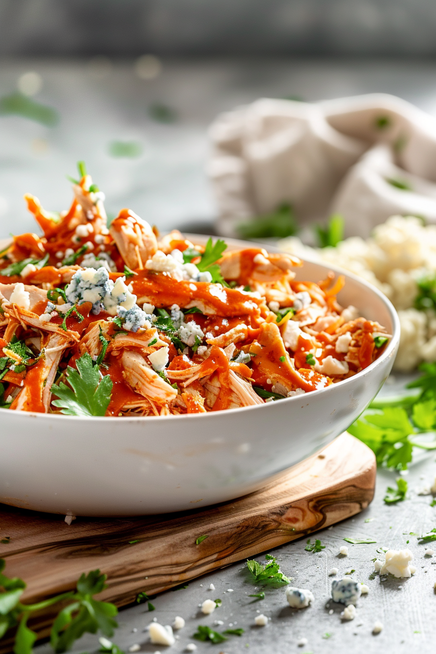 Keto Slow Cooker Buffalo Chicken