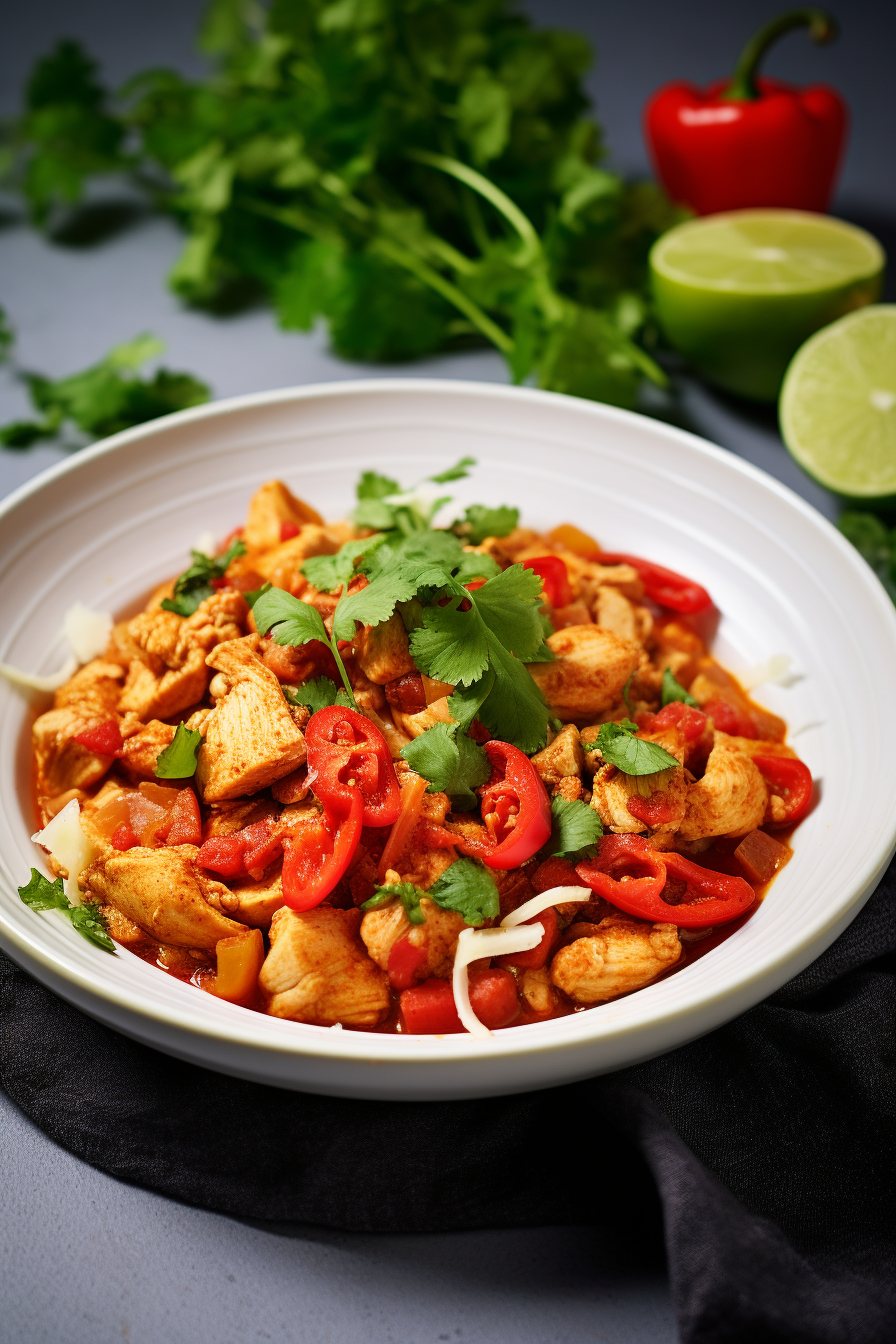 Ingredients for Keto Spicy Chicken and Chorizo Chili